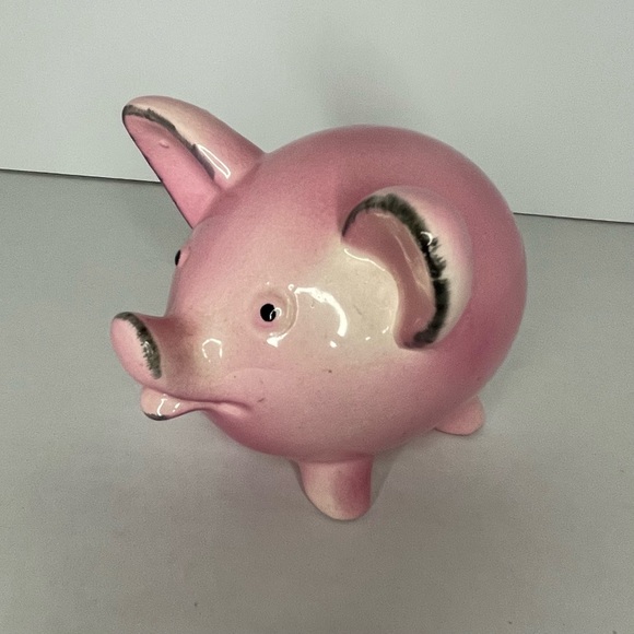Vintage Irving W. Rice IRICE Porcelain Pink Pig Figurine - Picture 9 of 12